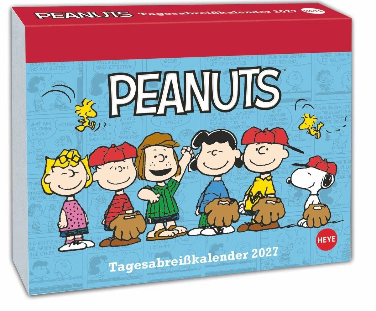 Peanuts Tagesabreißkalender 2027: Kleiner Kalender mit Aufsteller für die tägliche Dosis Snoopy, Charlie Brown und Co. Die Kult-Comics von Charles M. Schulz im Kalenderformat