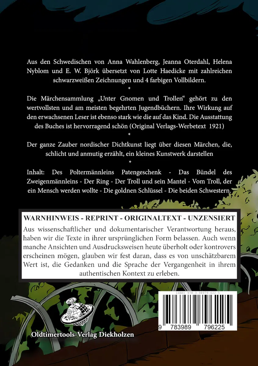 Unter Gnomen und Trollen im nordischen Märchenwald Band 1: Aus dem Schwedischen übersetzt (Edition - Aus germanischer Vorzeit - Thule Reprints)