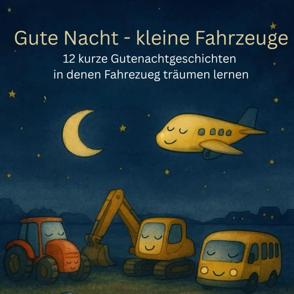 Gute Nacht - kleine Fahrzeuge: 12 kurze Gutenachtgeschichten in denen kleine Fahrzeuge träumen lernen - Sanfte Geschichten zum Einschlafen für kleine Fahrzeugfreunde