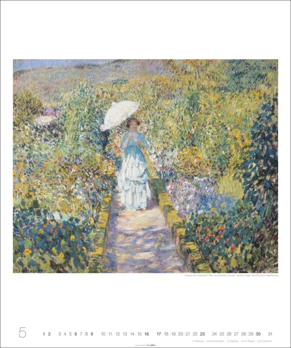 Die schönsten Gärten des Impressionismus Edition Kalender 2027: Kunstvoller Wandkalender mit zauberhaften Gemälden von Gartenidyllen. Großer Kunst-Kalender 2027.