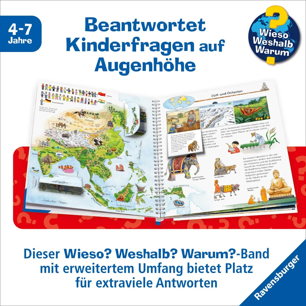 Wieso? Weshalb? Warum? Sonderband - Mein erster Weltatlas (Sachbuch ab 4 Jahre - mit Klappen, Stickern und riesigem Poster)