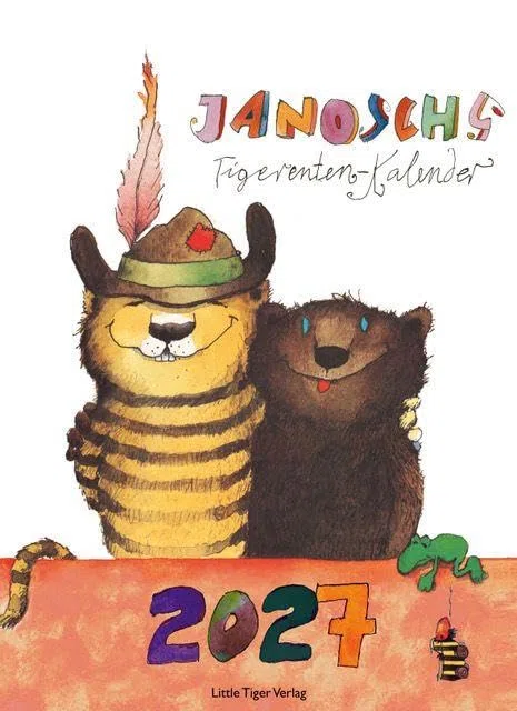 Janosch Tigerentenkalender 2027: mit Dezemberblatt als Adventskalender