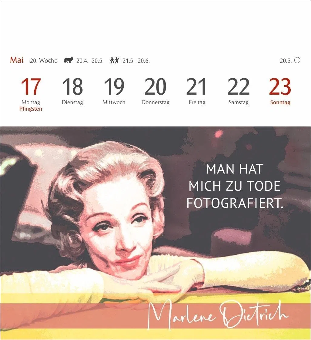 Starke Frauen Postkartenkalender 2027 - Kalender mit 53 Karten: Jede Woche ein kluges Zitat von mutigen Frauen! Kalender zum Aufstellen für die wöchentliche Portion Inspiration