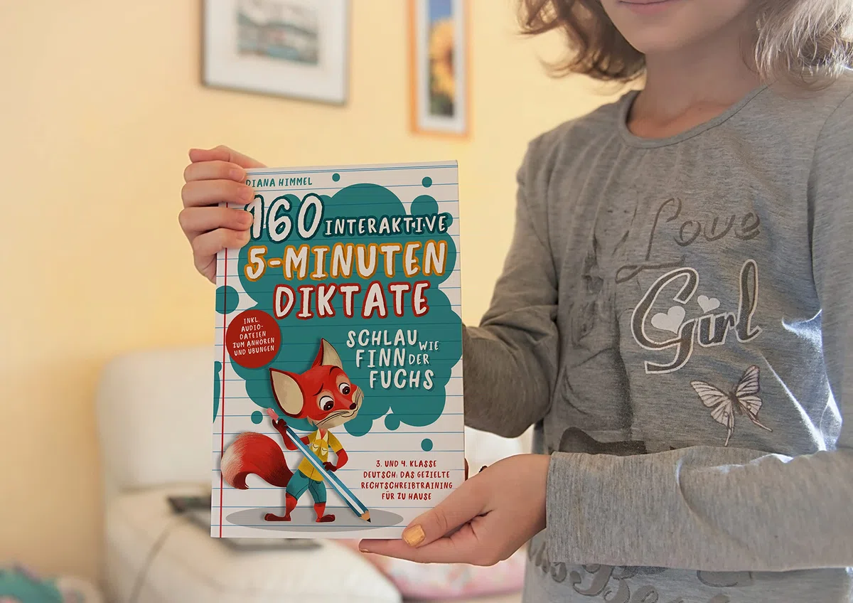 Schlau wie Finn der Fuchs: 160 interaktive 5-Minuten Diktate - 3. und 4. Klasse Deutsch: Das gezielte Rechtschreibtraining für zu Hause inkl. Audiodateien zum Anhören und Übungen