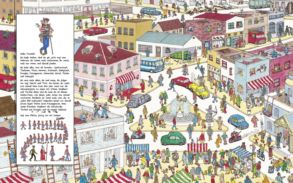 Wo ist Walter?: Das Original! Kultiges Wimmelbilderbuch für Kinder ab 4 Jahren und Erwachsene