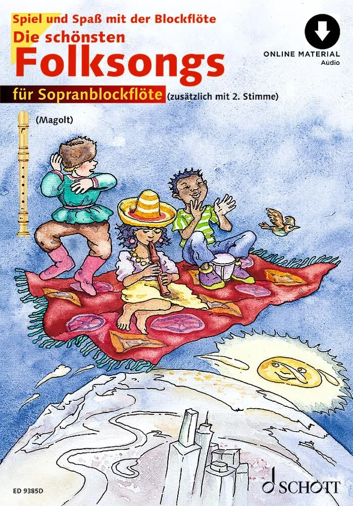 Die schönsten Folksongs: sehr leicht bearbeitet. 1-2 Sopran-Blockflöten. (Spiel und Spaß mit der Blockflöte)