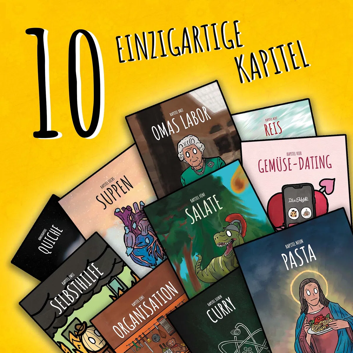 Verzweifelt Kochen: Das lustige Kochbuch für mehr Bauchgefühl und weniger Verzweiflung, und zwar ganz vegetarisch.: Das amüsante Kochbuch für mehr Bauchgefühl & Gelassenheit in Küche und Leben