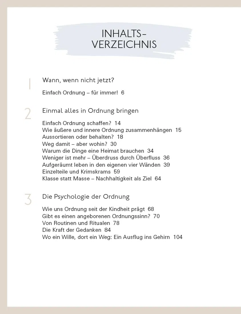 Ordnung für immer - Nachhaltig aufräumen, Chaos beseitigen, innere Balance finden: Der einfache Weg zu einem aufgeräumten Leben