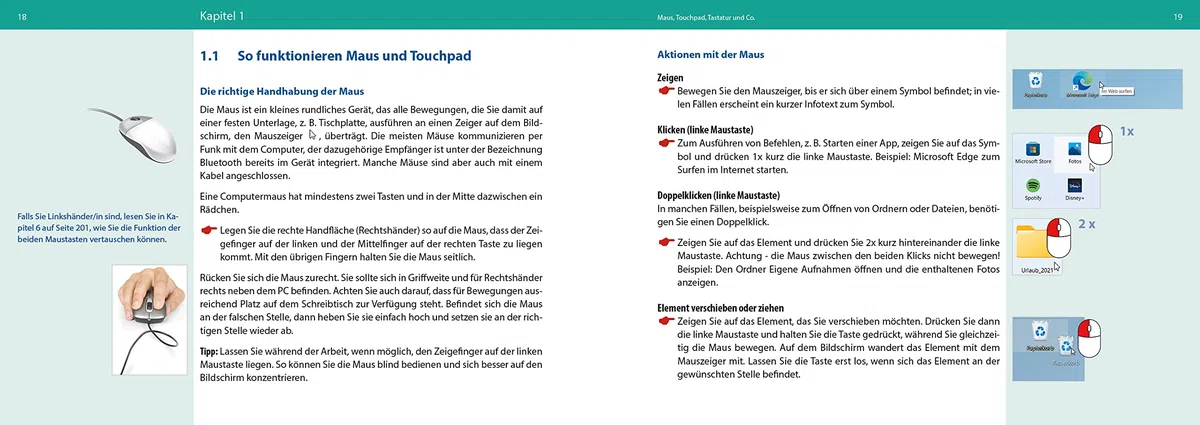 Windows 11 für Senioren: Für Einsteiger im praktischen Lernformat vor die Tastatur legen. Leicht verständlich, in großer Schrift & komplett in Farbe!