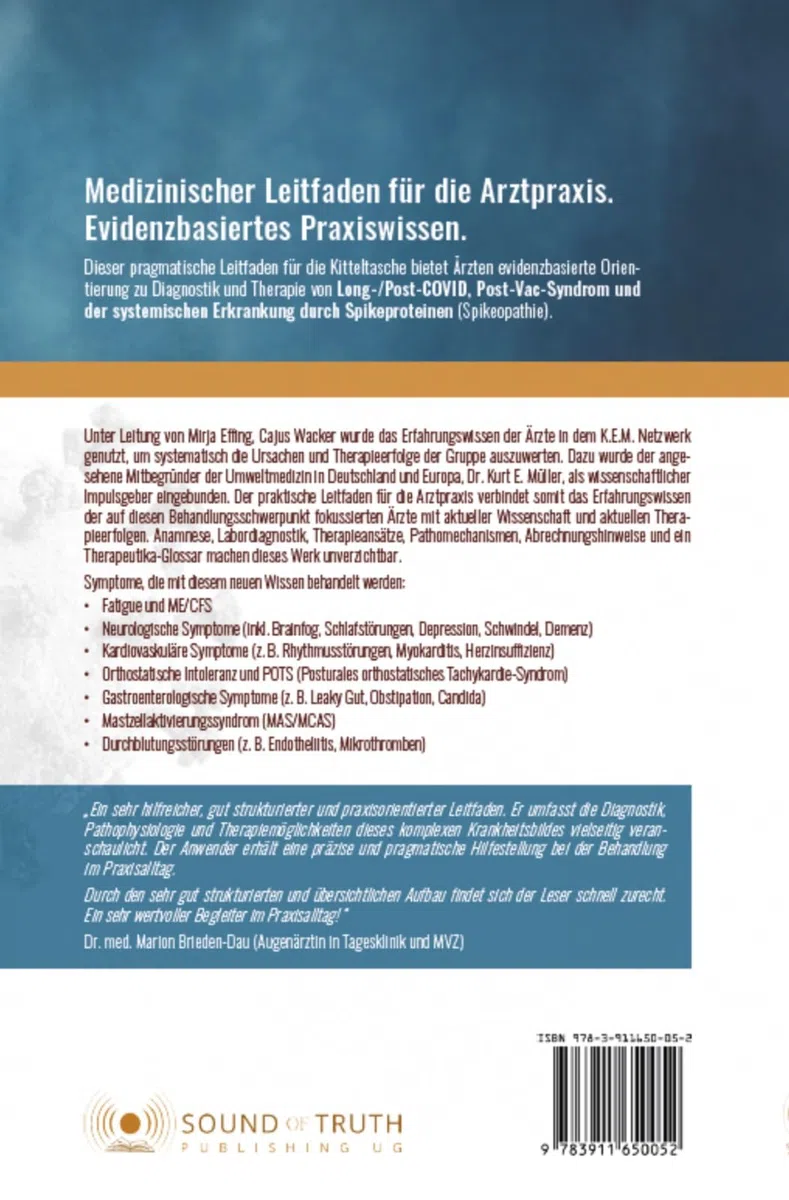 Leitfaden Diagnostik Therapie Post-Covid and Post-Vac-Syndrom, Spikeopathie | Praktische Anleitungen für Therapeuten aus einem ärztlichen Netzwerk