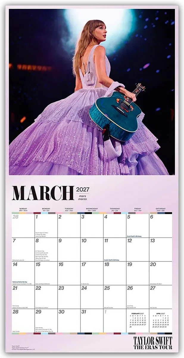 Taylor Swift 2027 – Offizieller Wandkalender: Original BrownTrout-Kalender [Mehrsprachig] [Kalender] (A3 - Posterkalender)