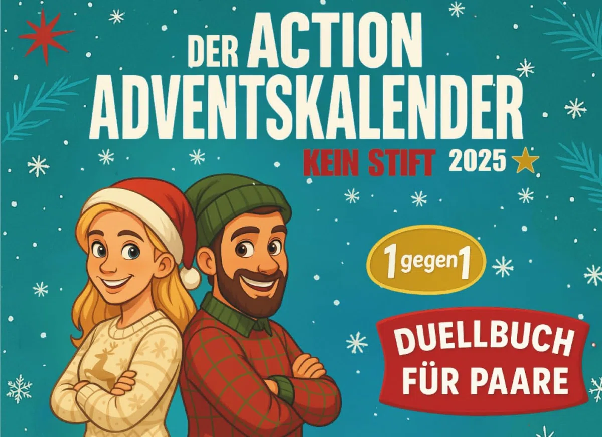 Der Action-Adventskalender: 24 Tage – 24 Duelle: Lustiger 1-gegen-1 Adventskalender für Paare, Eltern und Erwachsene zu Weihnachten