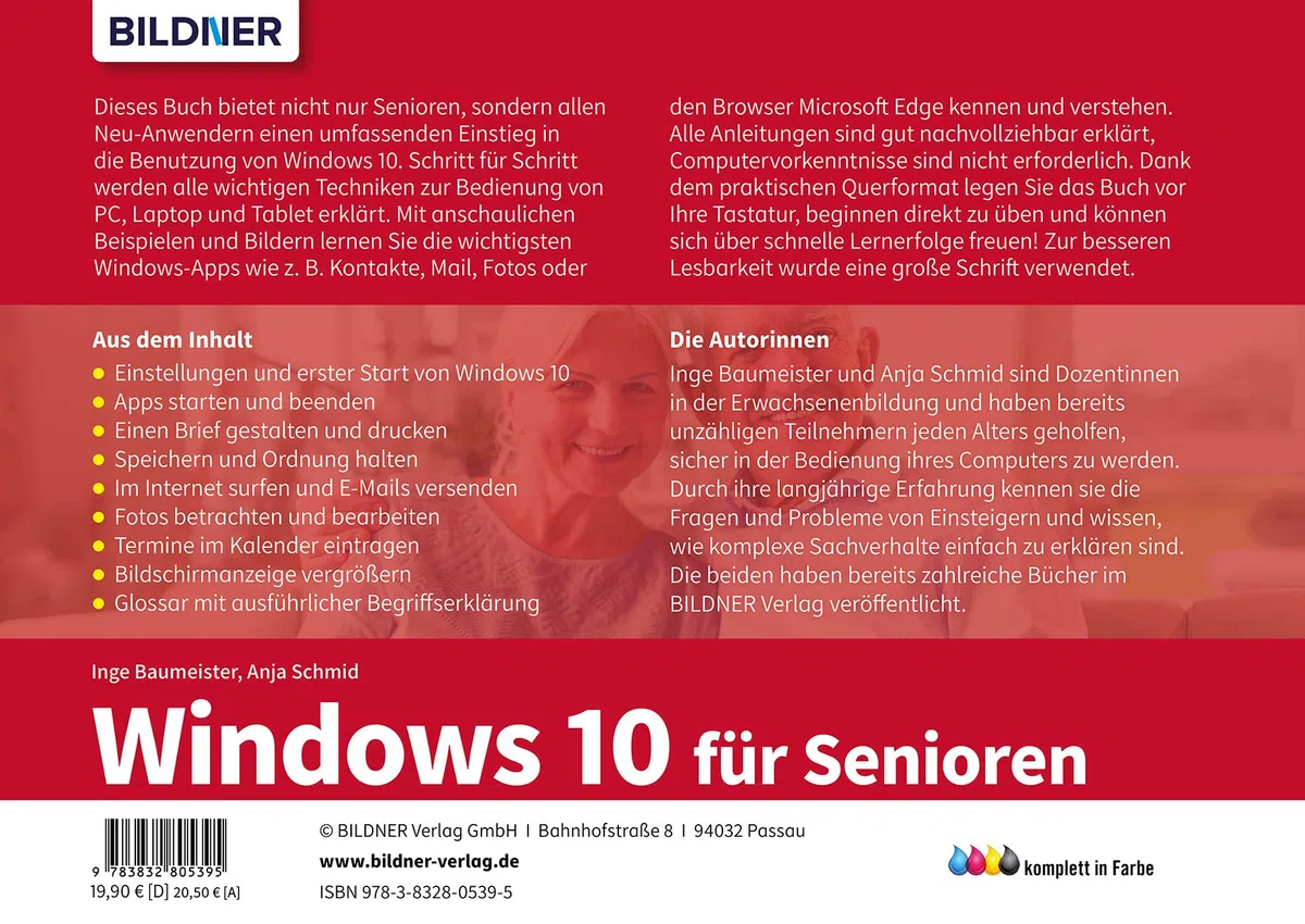 Windows 10 für Senioren: Für Einsteiger im praktischen Lernformat vor die Tastatur legen. Leicht verständlich, in großer Schrift & komplett in Farbe!