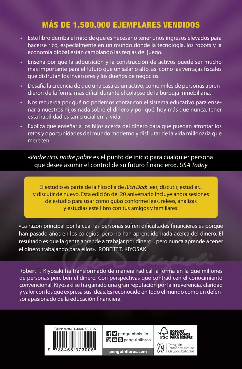 Padre Rico, padre Pobre (edición actualizada): Qué les enseñan los ricos a sus hijos acerca del dinero, ¡que los pobres y la clase media no! (Clave)