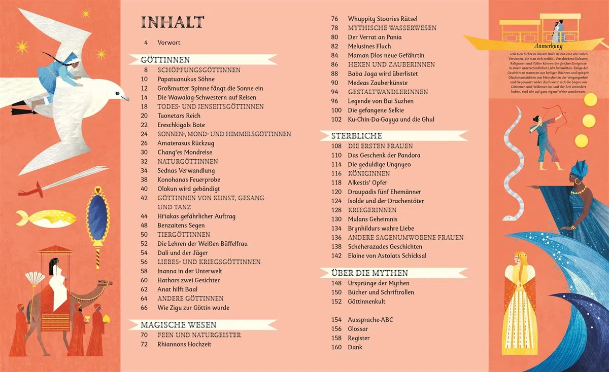 Sagenhafte Frauen: Von mutigen Kriegerinnen, magischen Wesen und mächtigen Göttinnen. Spannende, kunstvoll illustrierte Geschichten. Für Kinder ab 10 Jahren (Mythen und Sagen)