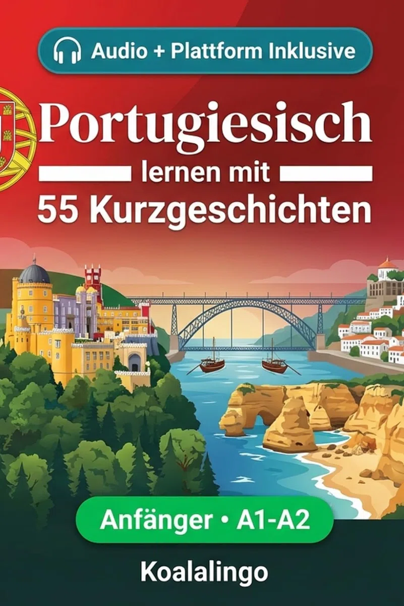 Portugiesisch lernen mit 55 zweisprachigen Kurzgeschichten für Anfänger: Erweitern Sie Ihren Wortschatz, Ihr Leseverständnis und Ihre Schreibfähigkeiten mit Übungen für A1-A2 Lerner