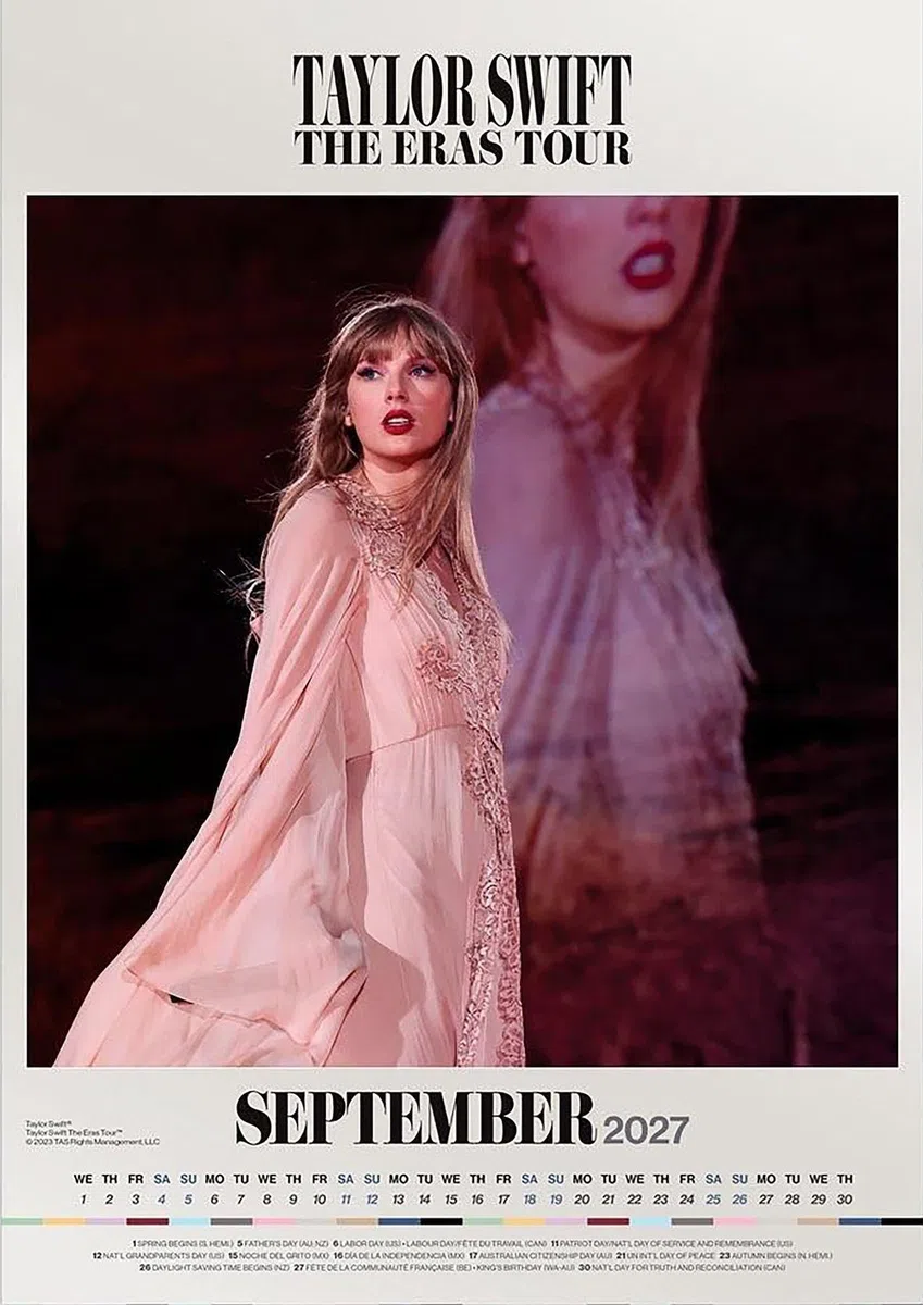 Taylor Swift 2027 – A3-Posterkalender: Original BrownTrout-Kalender [Mehrsprachig] [Kalender]