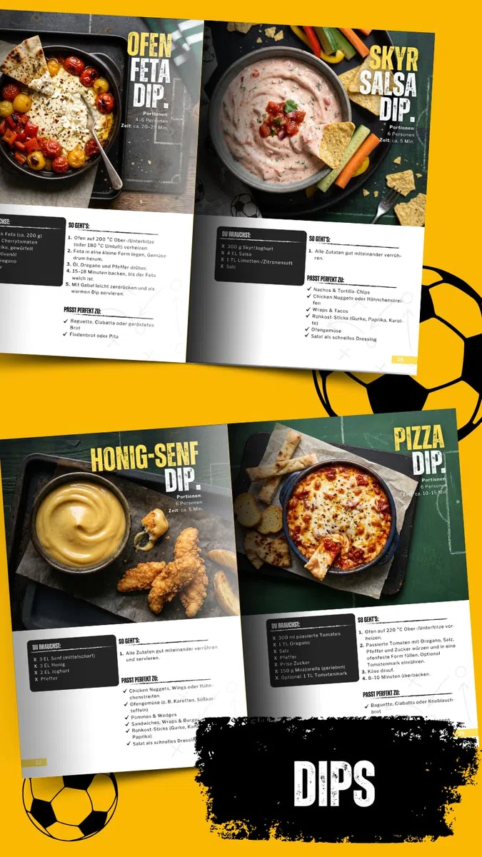 Fußball Snacks: Einfache & geniale Rezepte für den perfekten Fußballabend mit Freunden – Das Kochbuch für Teenager