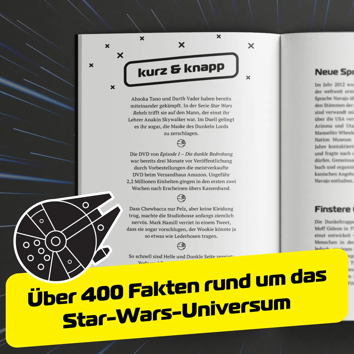 Unnützes Wissen für Star Wars Fans – Die inoffizielle Sammlung: Die unglaublichsten & lustigsten Fakten rund um die Sternen-Saga | Das ultimative Buch & Geschenk für jeden Sternenkrieger