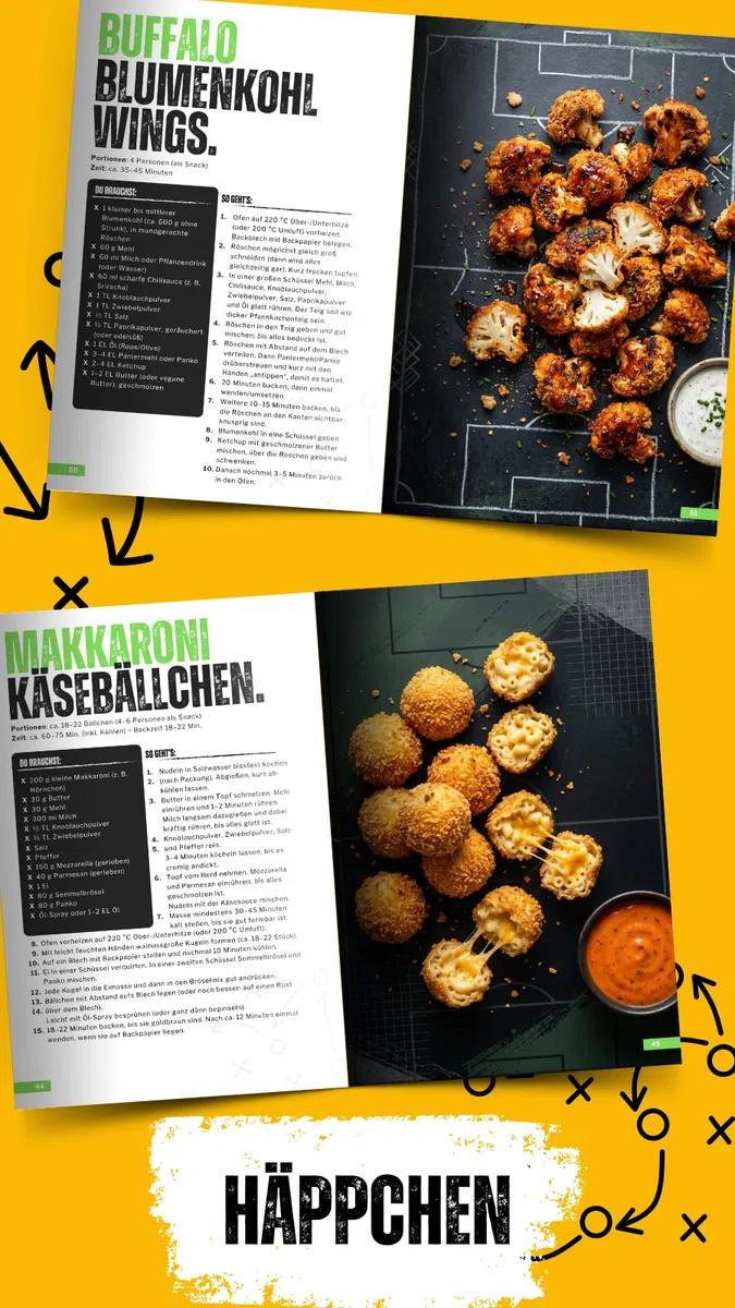 Fußball Snacks: Einfache & geniale Rezepte für den perfekten Fußballabend mit Freunden – Das Kochbuch für Teenager
