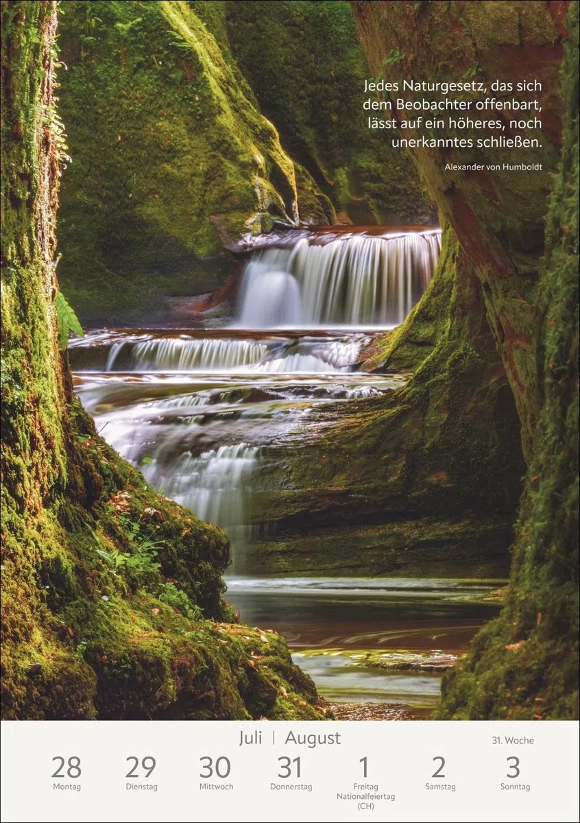 Literaturkalender Natur Wochen-Kulturkalender 2025: Jede Woche neue Landschaftsaufnahmen mit literarischen Zitaten in einem Foto-Wandkalender (Wochenplaner Harenberg)