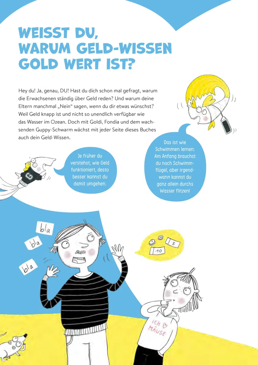 Von Geld, Gold und Guppys - Finanzbildung für Kinder und Jugendliche: Wie aus deinem Taschengeld ein ganzer Schatz wird I Rätseln, ausmalen, mitmachen! | Finanzwissen für Kinder