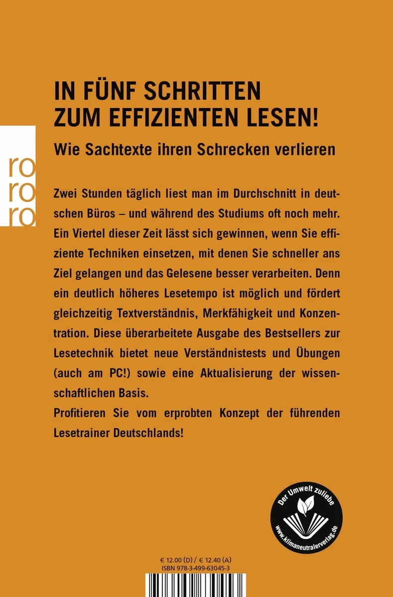 Schneller lesen - besser verstehen: Aktualisiert und mit vielen neuen Tests