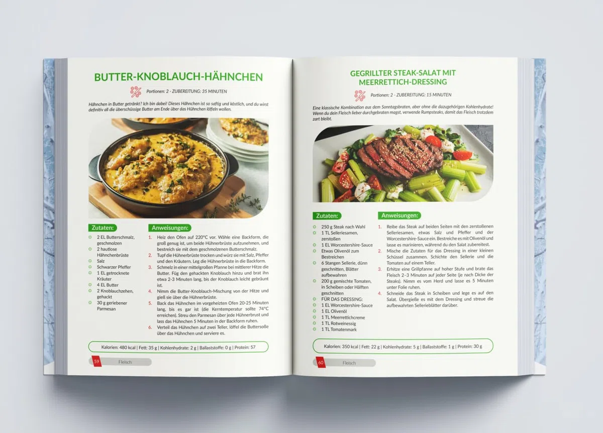 Low Carb Express - Das Kochbuch für Berufstätige – Blitzschnelle & einfache Rezepte für den Alltag + 30-Tage-Ernährungsplan für nachhaltigen Erfolg