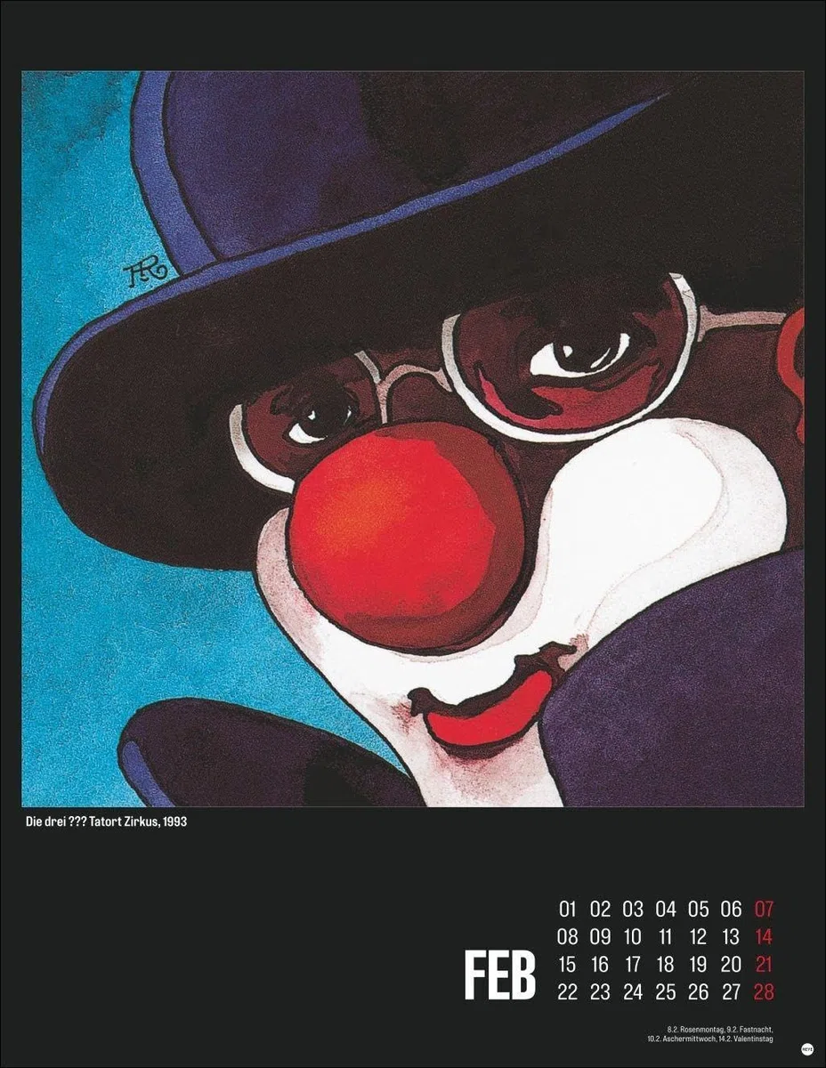 Die drei ??? Posterkalender 2027: Großer Wandkalender für alle Fans: die kultigen Cover-Illustrationen von Aiga Rasch zur beliebten Buchserie. Nostalgie pur für kleine und große Detektive