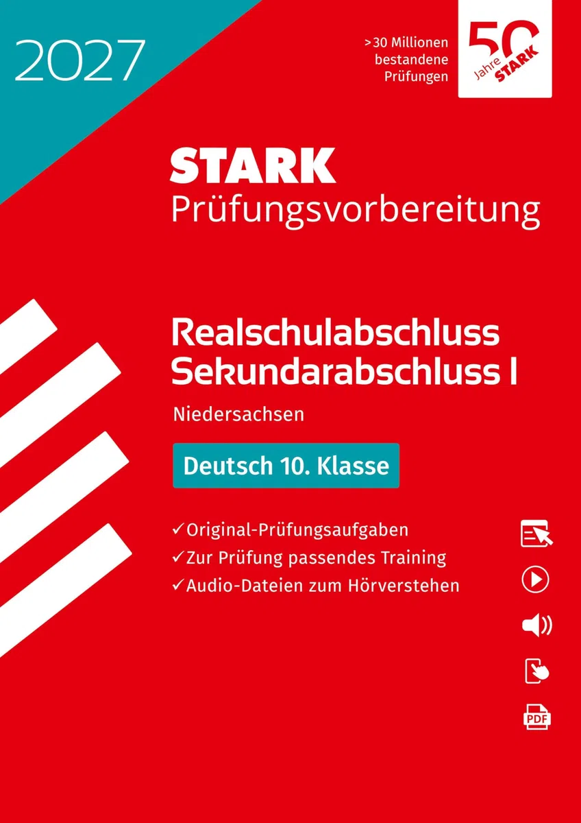 STARK Deutsch - Realschulabschluss 2027 Niedersachsen - Prüfungsvorbereitung (Abschlussprüfungen)