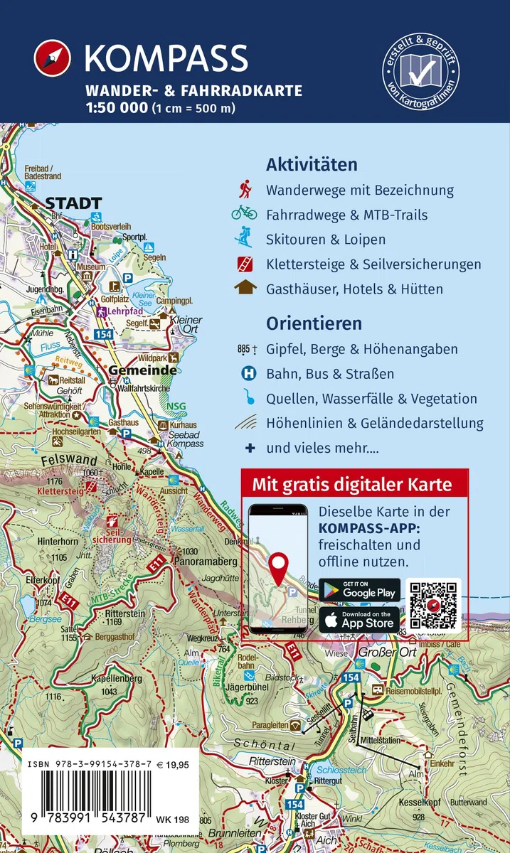 KOMPASS Wanderkarten-Set 198 Bayerischer Wald (3 Karten) 1:50.000: Wander- und Fahrradkarte in einem - inklusive Offline-Verwendung in der KOMPASS-App. Wander-& Radwege. Skitouren. Langlaufen.