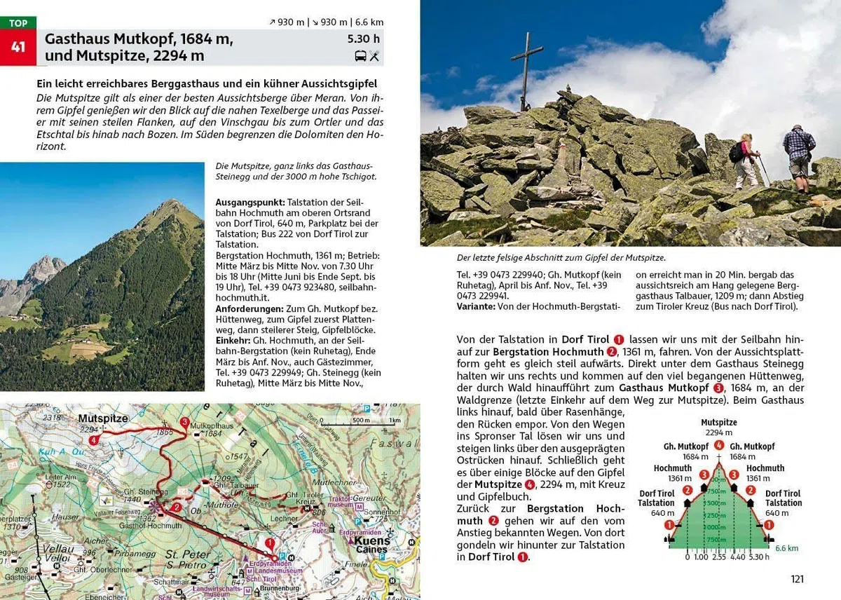ROTHER Wanderführer Rund um Meran: 56 Touren in der Texelgruppe, in den Sarntaler Alpen sowie im Passeier-, Etsch- und Ultental. Mit GPS-Tracks