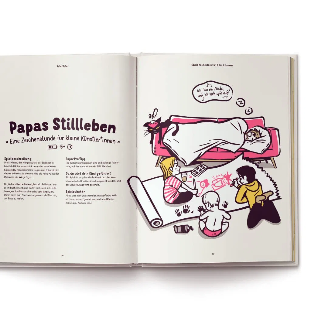 Kater Vater: 40 Papa-Kind-Spiele im Liegen – Für übermüdete Papas und hellwache Kinder.