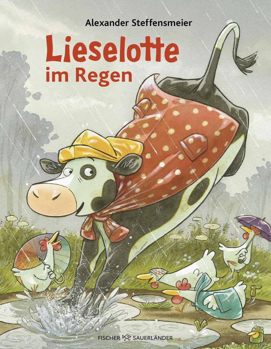 Lieselotte im Regen: Lustige Bilderbuchgeschichte von Kuh Lieselotte zum Vorlesen für Kinder ab 4 Jahren (Bilderbücher von Kuh Lieselotte, Band 14)