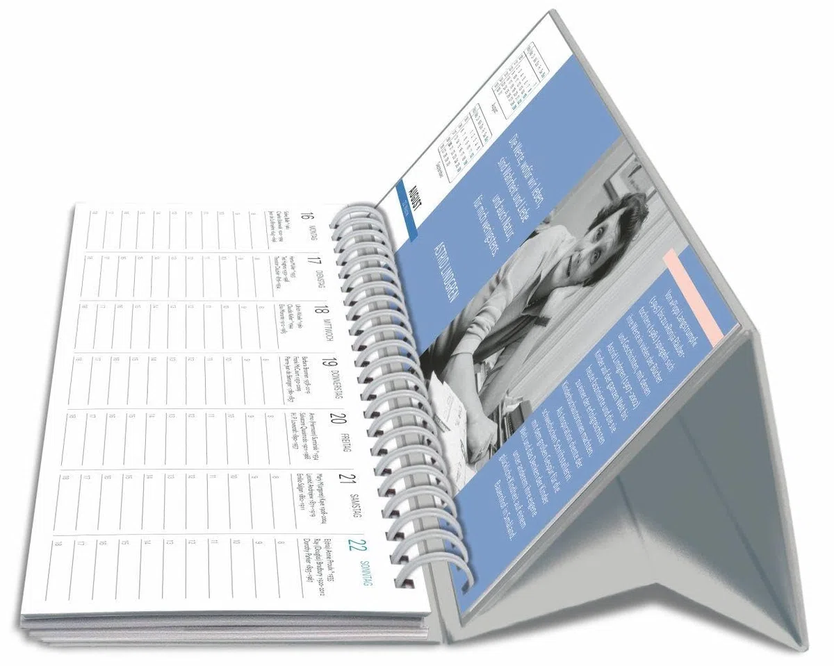 Der literarische Premium-Tischplaner 2027 - Wochenkalender mit Zitaten und Biografien ausgewählter Autorinnen und Autoren: Terminkalender zum ... Schriftsteller und Autorinnen. 29,9 x 11,1 cm