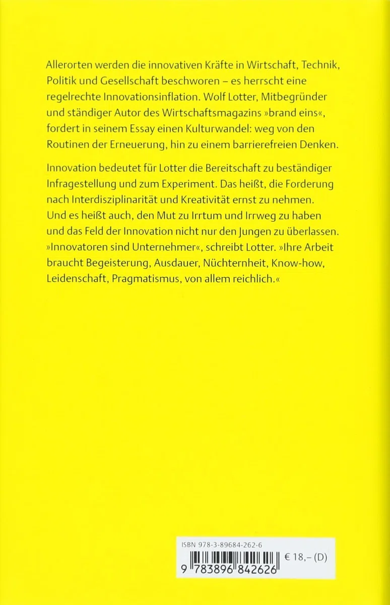 Innovation: Streitschrift für barrierefreies Denken