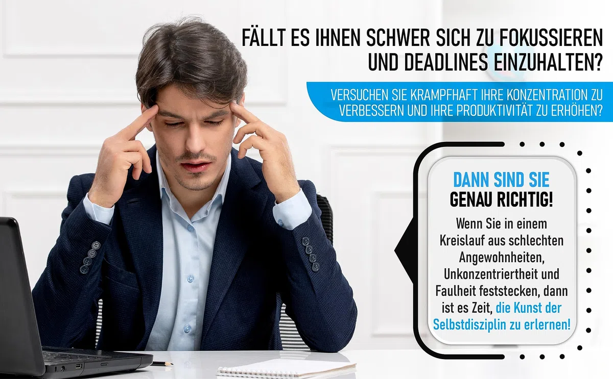 Die 7 Säulen der Selbstdisziplin: 67 bewährte Strategien für bessere Gewohnheiten, höhere Konzentration und stärkere Willenskraft. So stoppen Sie das Aufschieben und besiegen Faulheit