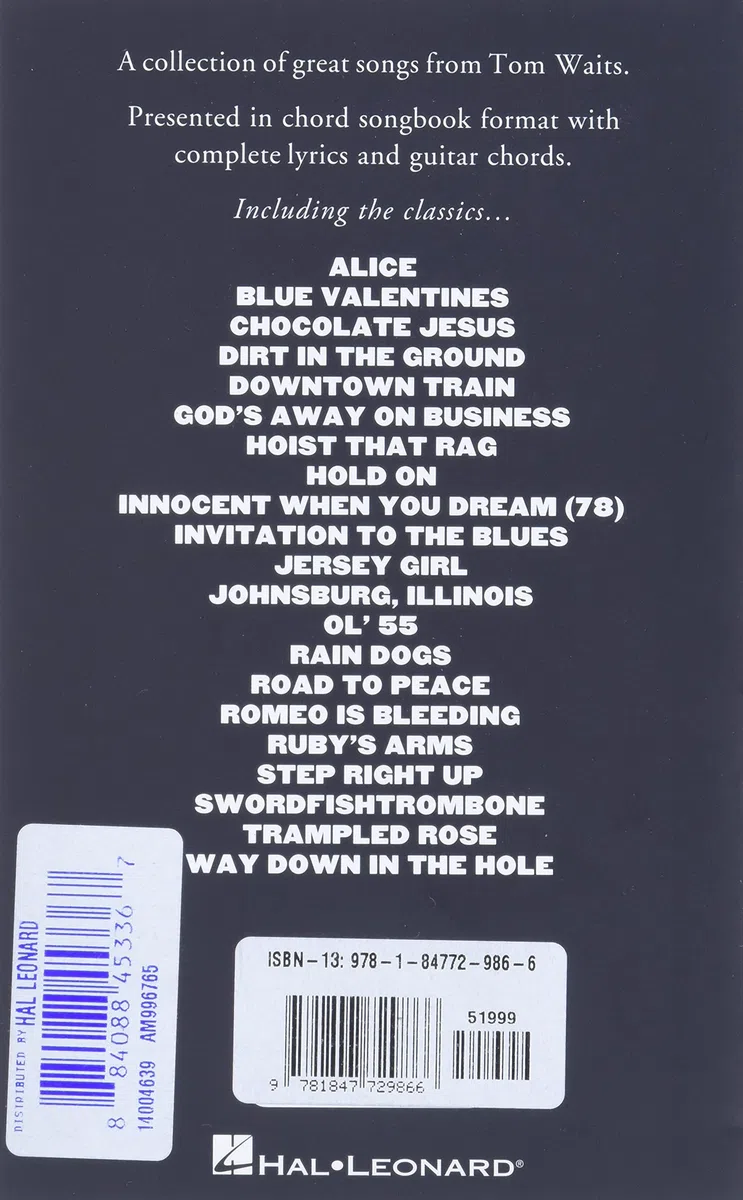 Tom Waits (Little Black Songbook)