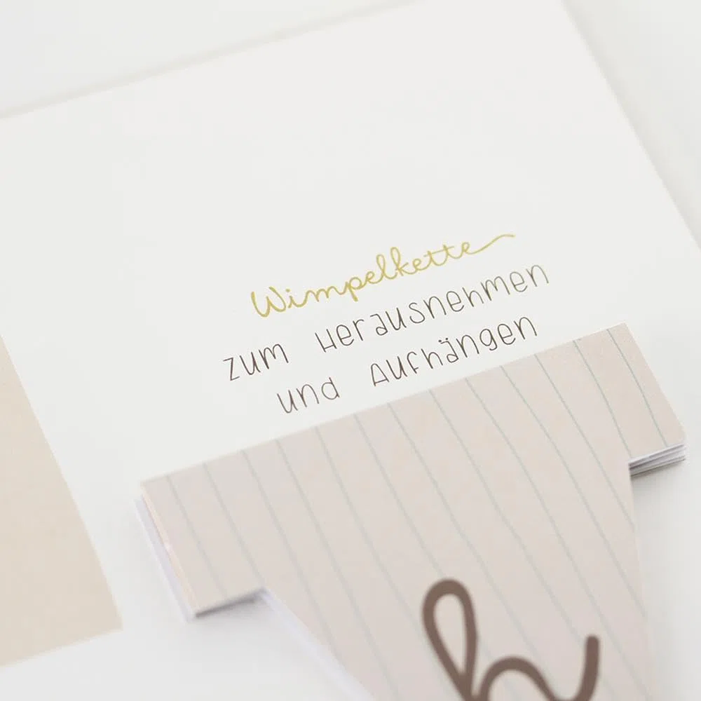 Baby-Album mit Stickerei Mein erstes Jahr: Babyalbum