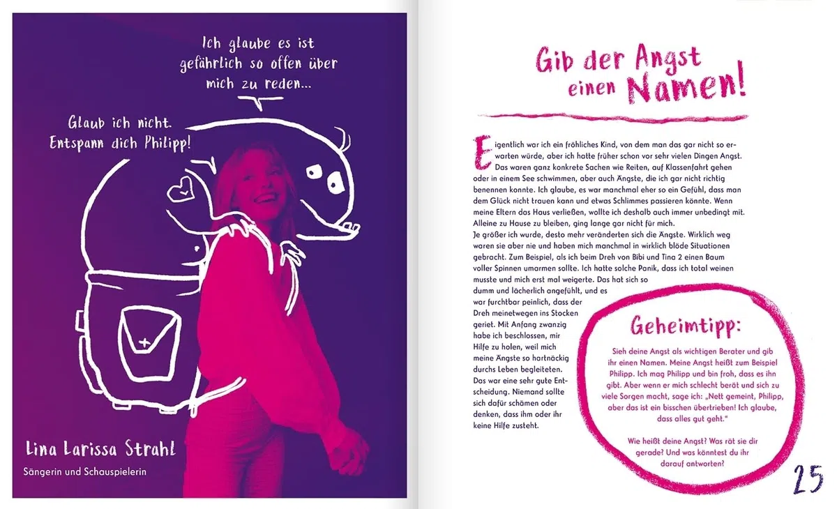 Keine Angst vor der Angst. Ein Buch wie 100 Freundinnen und Freunde: Checker Tobi, Motsi Mabuse und andere Stars erzählen, wie sie ihre Ängste überwinden. Ein Oetinger-Kinderbuch ab 5 Jahren