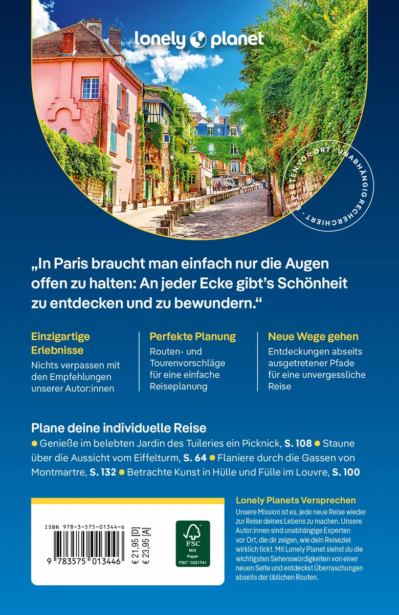LONELY PLANET Reiseführer Paris: Eigene Wege gehen und Einzigartiges erleben.