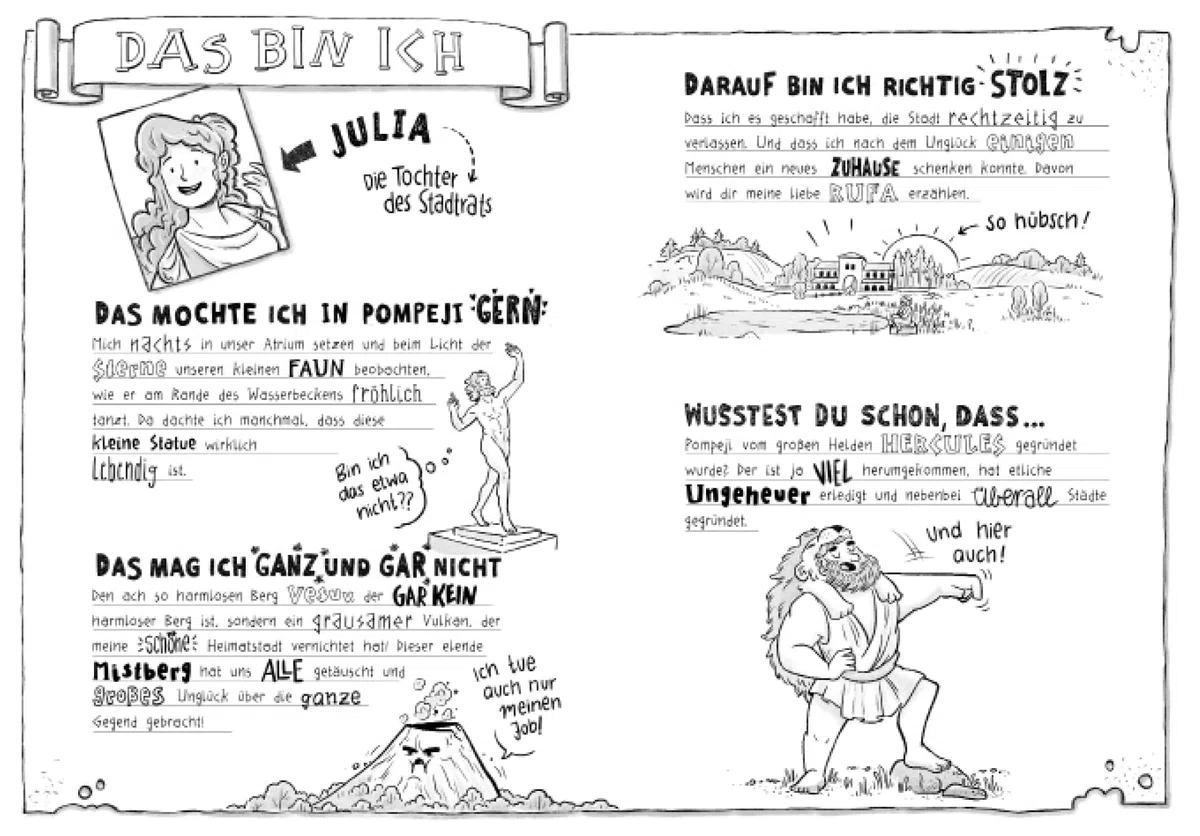 Ich, Julia, und die Menschen aus Pompeji: Live aus der Stadt am Vulkan | Geschichte witzig und originell erzählt ab 10. Über den Vesuvausbruch im ... im Freundschaftsbuch-Serie, Band 11)