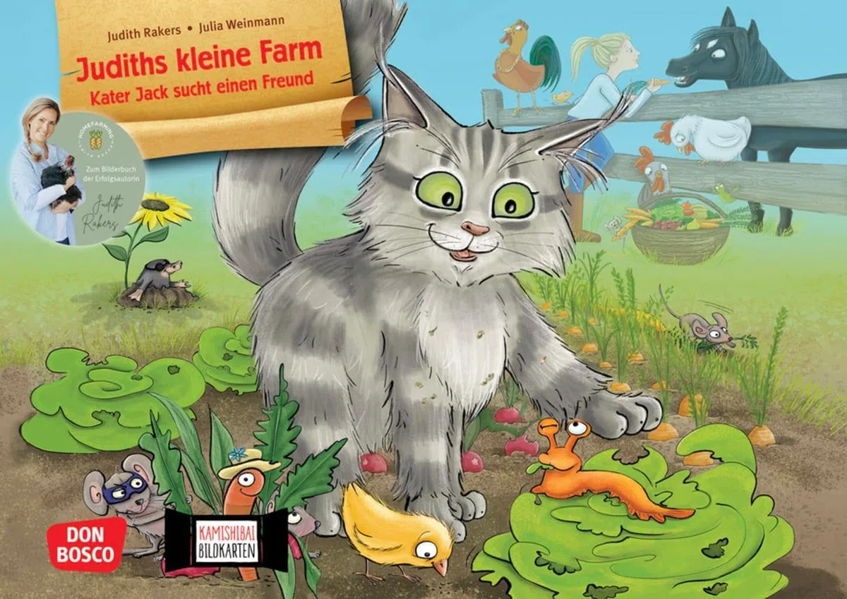 Judiths kleine Farm. Kater Jack sucht einen Freund. Kamishibai Bildkartenset: Entdecken – Erzählen – Begreifen: Bilderbuchgeschichten. Natur mit ... für unser Erzähltheater)