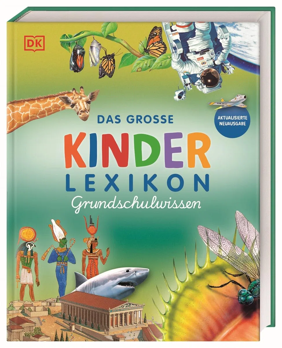 Das große Kinderlexikon Grundschulwissen: Grundschullexikon mit wichtigen Grundschulthemen, Quizfragen, Rätseln. Für Kinder ab 6 Jahren