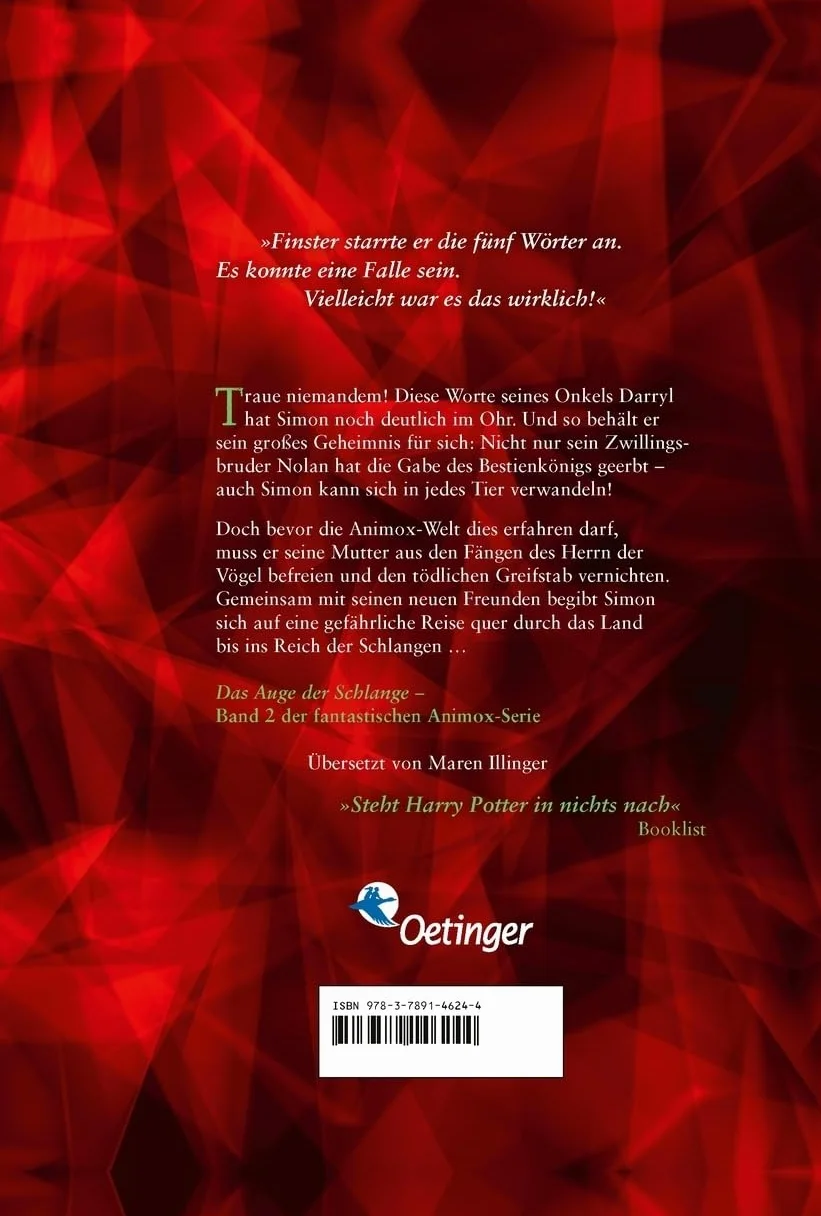 Animox 2. Das Auge der Schlange: Spannungsgeladenes Bestseller-Fantasy-Abenteuer für Leser ab 10 Jahren