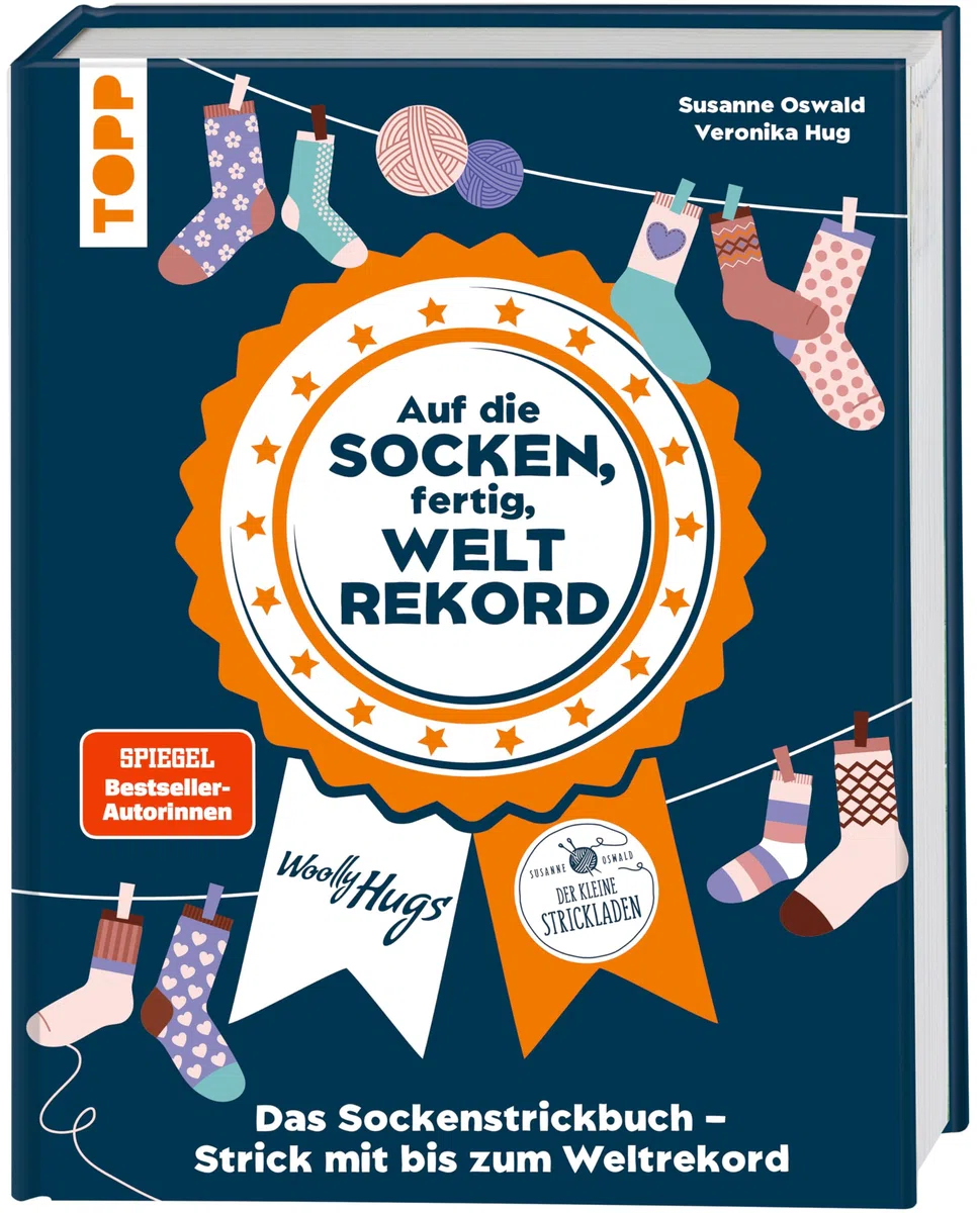 Auf die Socken, fertig, Weltrekord!: Das Sockenstrickbuch - Strick mit bis zum Weltrekord