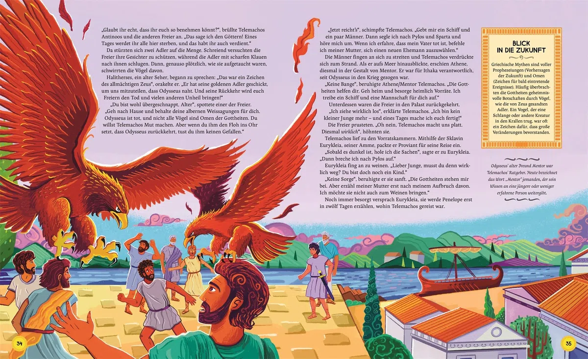 Die Odyssee: Die Abenteuer des Odysseus modern nacherzählt. Farbig illustriert und absolut fesselnd. Für Kinder ab 10 Jahren