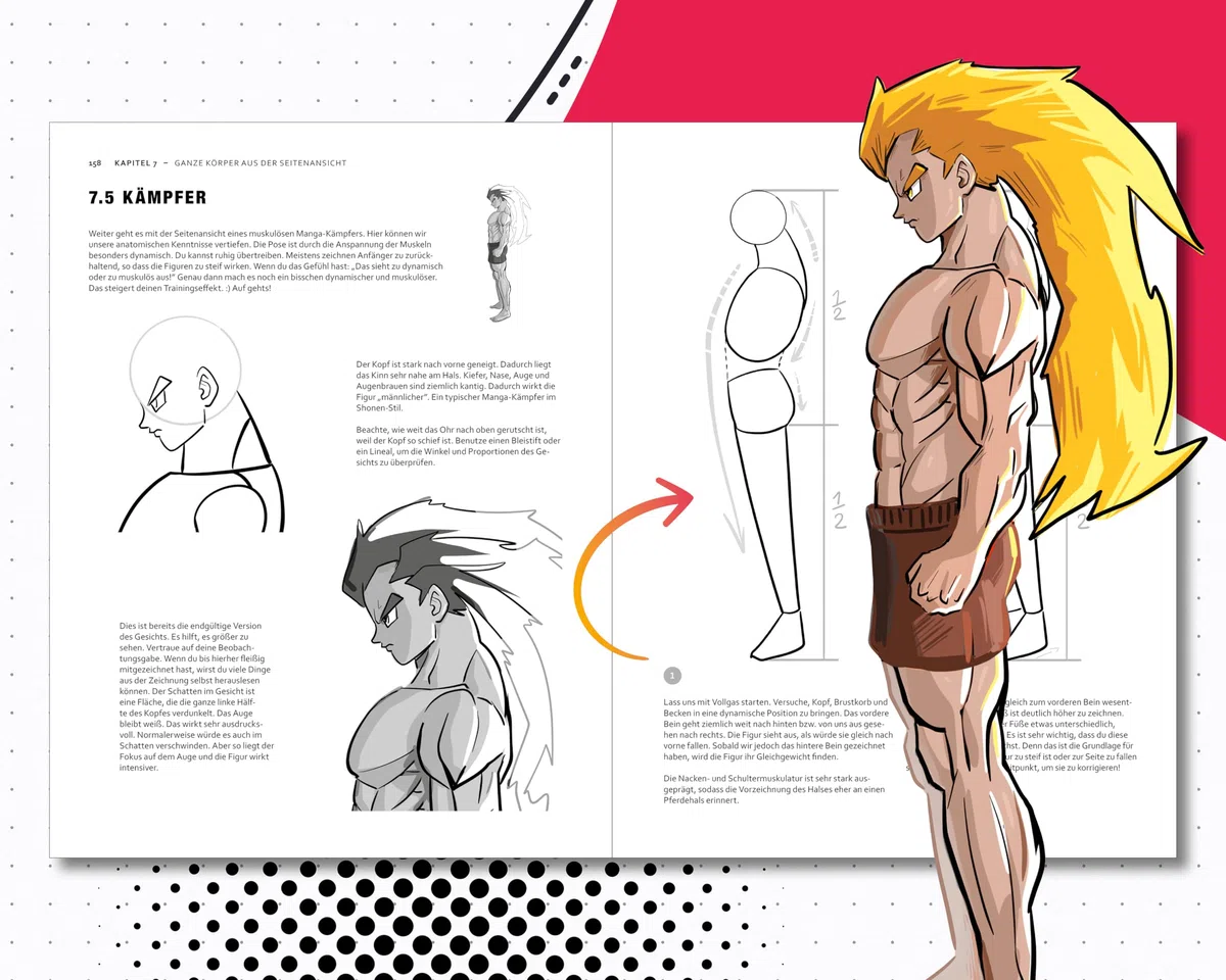 Die Manga-Zeichenschule: Manga-Körper zeichnen lernen für Anfänger | Von den Grundlagen der Anatomie Schritt für Schritt zum eigenen Charakter – Praxiserprobt & leicht erklärt inkl. 4,5h Bonus-Videos