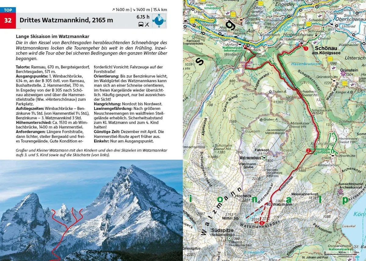 Berchtesgadener und Chiemgauer Alpen Skitourenführer: mit Kaisergebirge und Steinbergen. 62 Skitouren mit GPS-Tracks (Rother Skitourenführer)