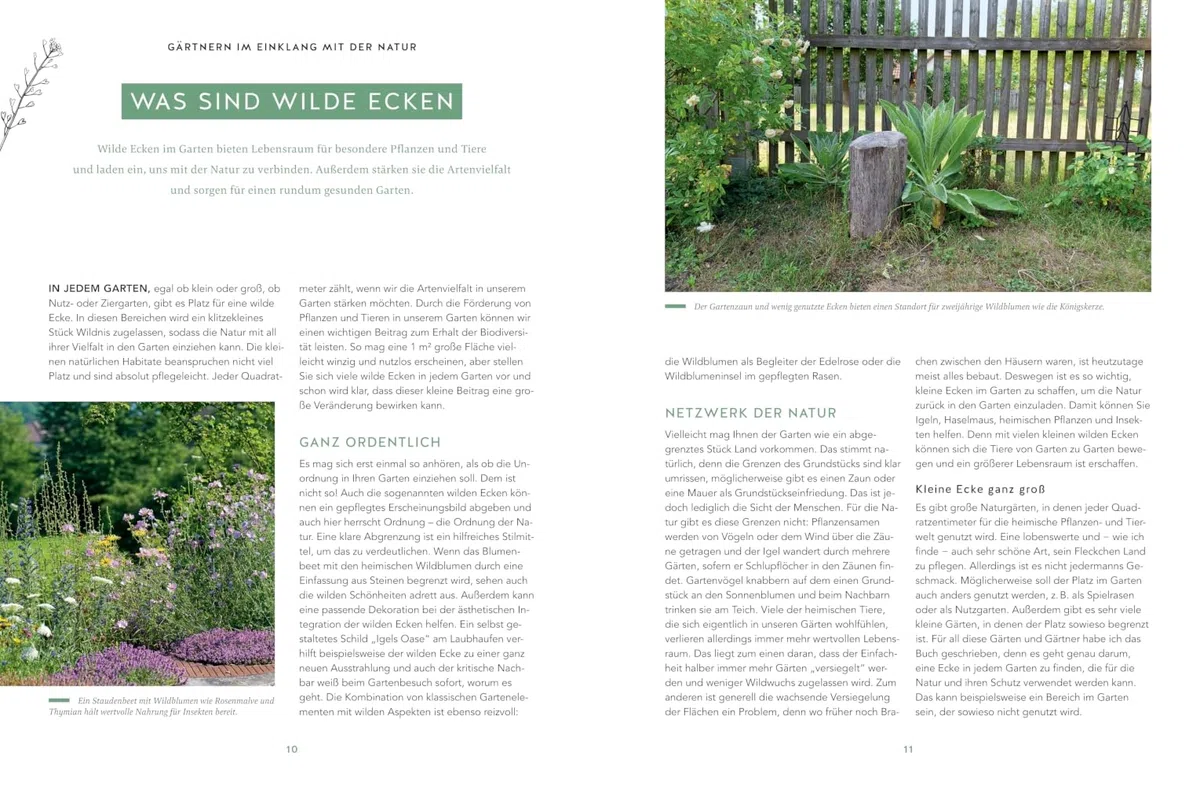 Wilde Ecken für jeden Garten: Dein Naturgarten – Lebensräume schaffen mit Wildblumen, Kräuterbeeten und Nisthilfen (GU Gartengestaltung)